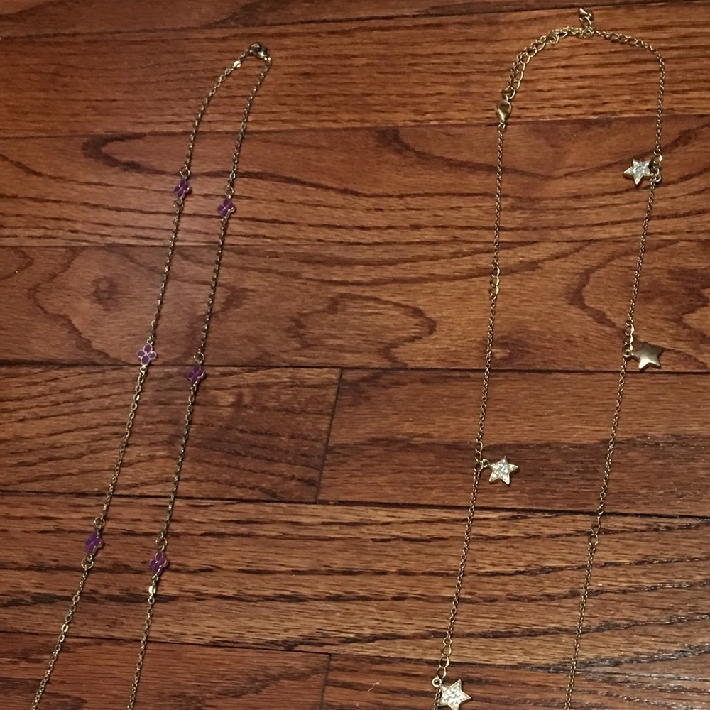 Faux gold necklaces long chain